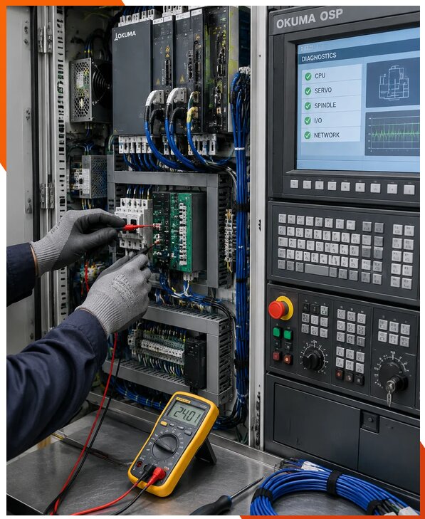 Ремонт систем ЧПУ Okuma OSP в Канске